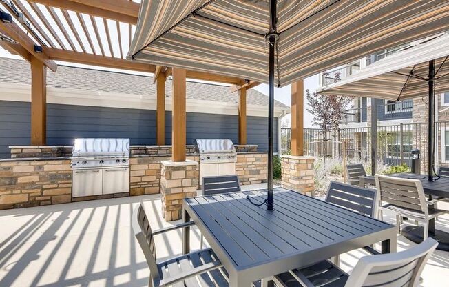 The Ranch at First Creek Apartments Covered Seating Area Outside