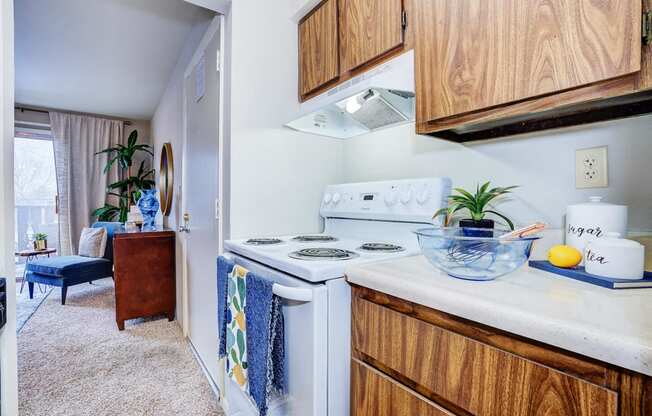 Efficient Appliances In Kitchen at Scarborough Lake Apartments, Indianapolis, 46254