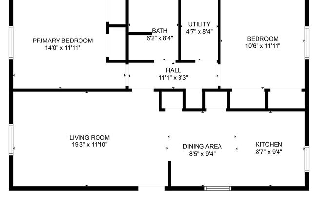 2 beds, 1 bath, $695, Unit 1701 Kirk Avenue - 3