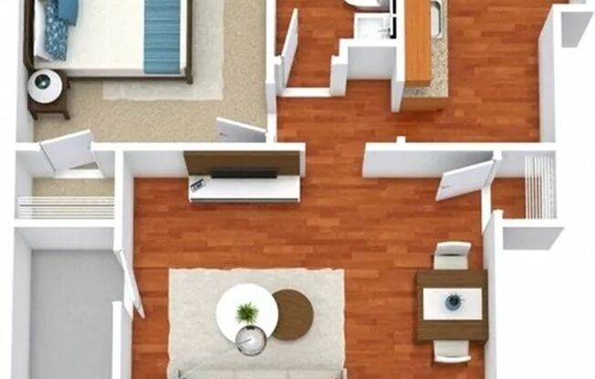 1 bed, 1 bath, 480 sqft, $975