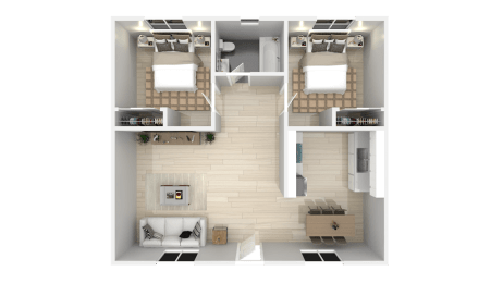 2 beds, 1 bath, 700 sqft, $2,450