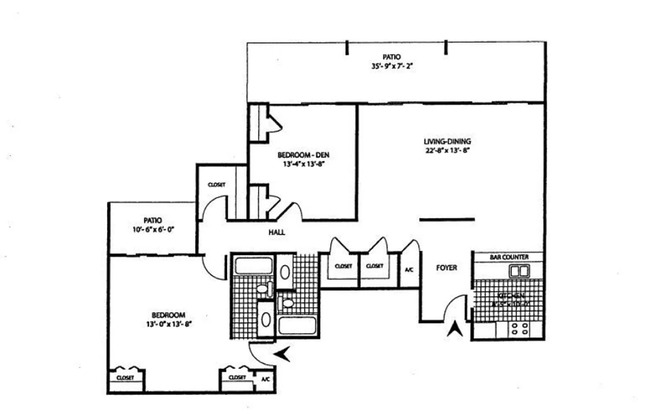 1 bed, 1 bath, 600 sqft, $899, Unit 8215-5