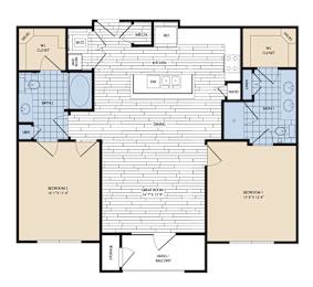 2 beds, 2 baths, 1,130 sqft, $1,658