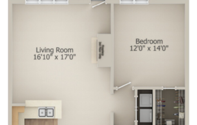 1 bed, 1 bath, 810 sqft, $1,125