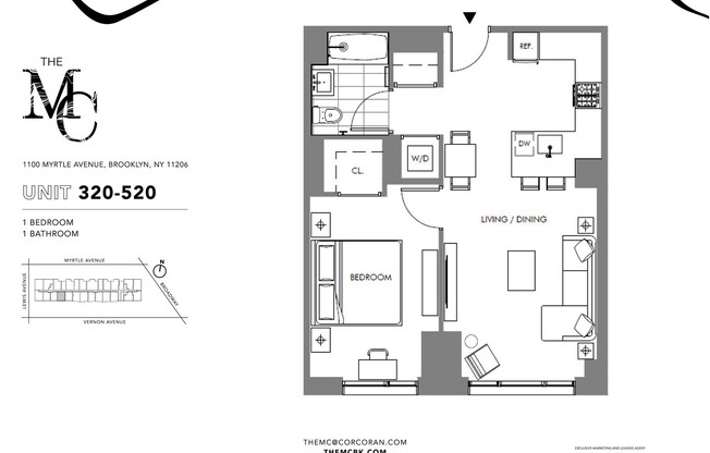 1 bed, 1 bath, $3,845, Unit 520