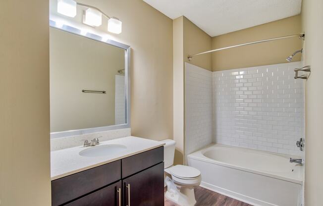 the choices apartments bathroom with tub and shower