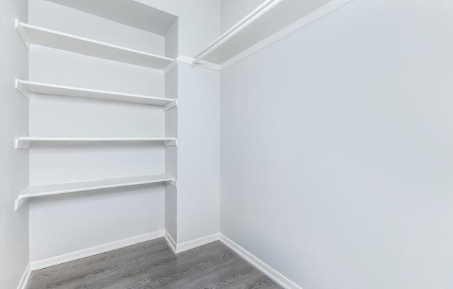 a close up of an empty room