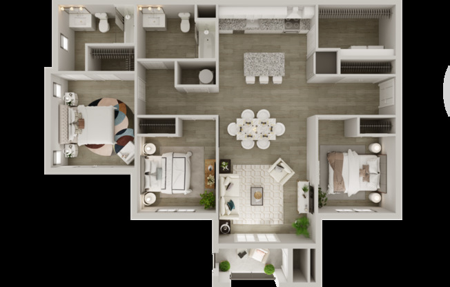 3 beds, 1 bath, 1,201 sqft, $1,600