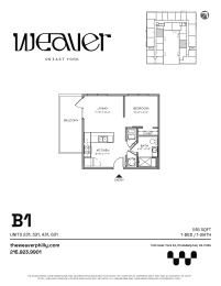 1 bed, 1 bath, 516 sqft, $1,400