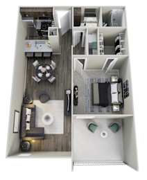 1 bed, 1 bath, 676 sqft, $1,095