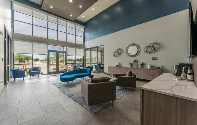 Picturesque Lobby Area at Residences at 3000 Bardin Road, Grand Prairie, TX, 75052