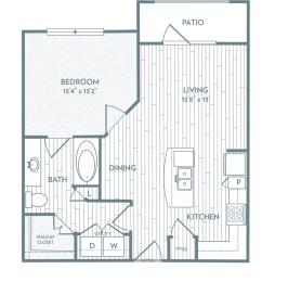 1 bed, 1 bath, 723 sqft, $1,328