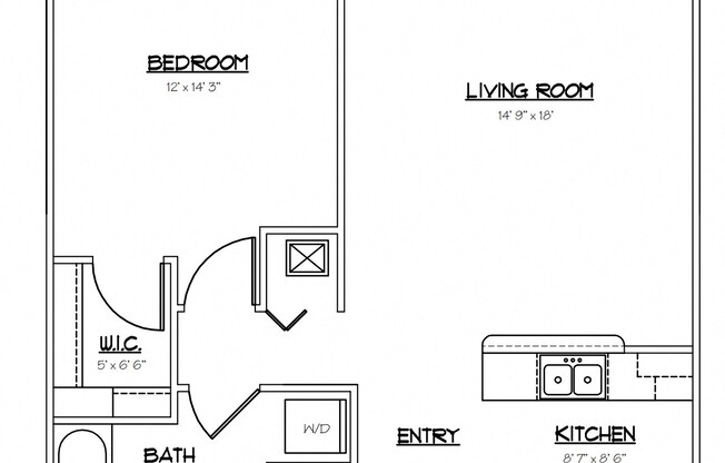 1 bed, 1 bath, $1,125