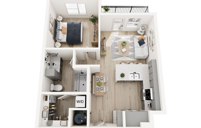 1 bed, 1 bath, 640 sqft, $1,399