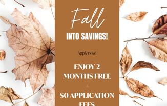 A promotional image for Aspen Lake Trail advertising a fall savings offer.