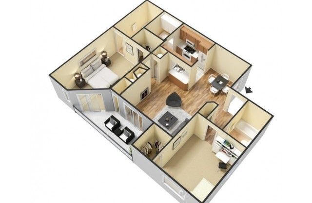 Bungalow with Fireplace