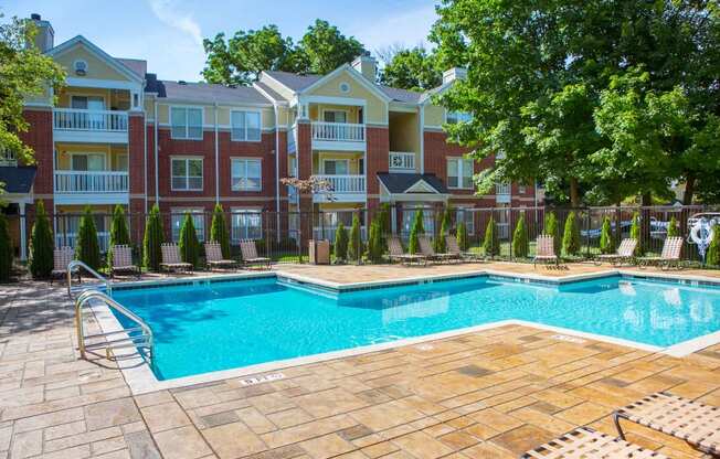 Outdoor Swimming Pool at Residence at White River, Indianapolis, IN, 46228
