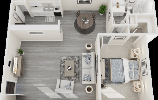 1 bed, 1 bath, 712 sqft, $875