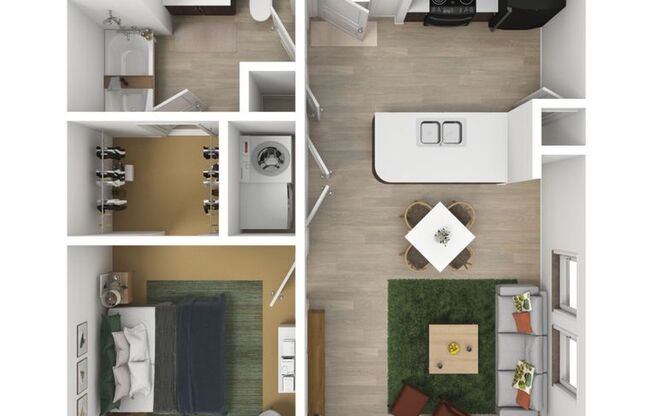 1 bed, 1 bath, 610 sqft, $1,050, Unit G-302