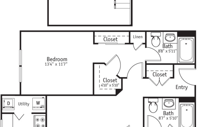 2 beds, 2 baths, 1,395 sqft, $3,640, Unit 56