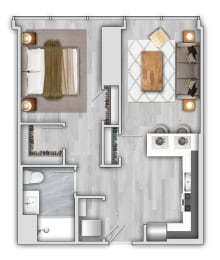 1 bed, 1 bath, $2,940