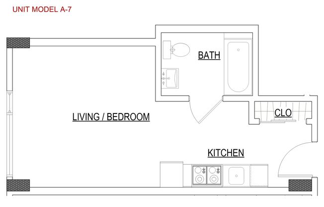 Studio, 1 bath, 340 sqft, $1,995, Unit 345 6th St, Unit 806