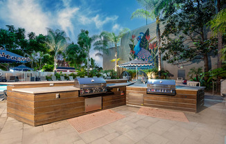 outside bbq area at Vera Cortez Hill, California, 92101