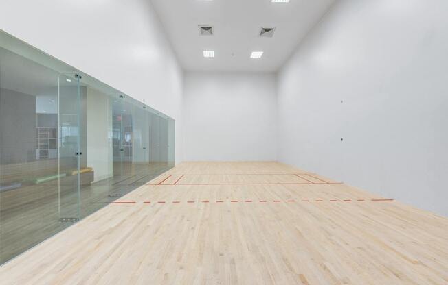 A squash court at Palma, Doral, FL