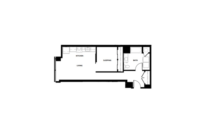 1 bed, 1 bath, 686 sqft, $2,550, Unit 316