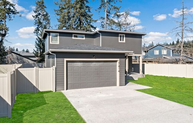 Large lot! Over 12,000 sqft Fully Fenced New Construction Houses in Tacoma!