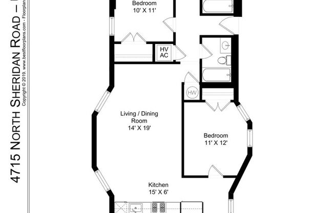 3 beds, 2 baths, 1,227 sqft, $2,695, Unit 32S