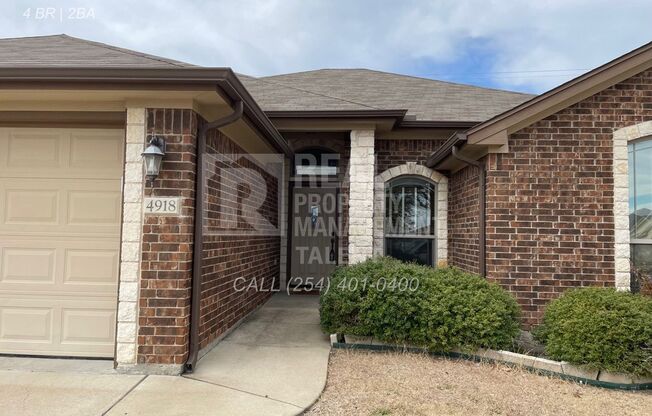 4 Bedroom, 2 Bathroom Home for Rent in Temple TX / Temple ISD