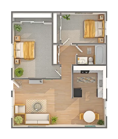 2 beds, 1 bath, 750 sqft, $2,539