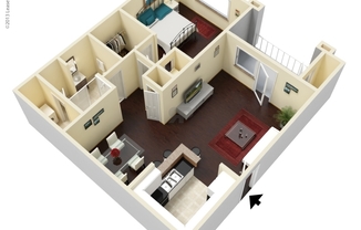 1 bed, 1 bath, 830 sqft, $1,495