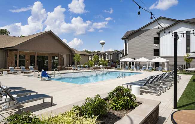 the swimming pool at the resort on cuttyhunk
