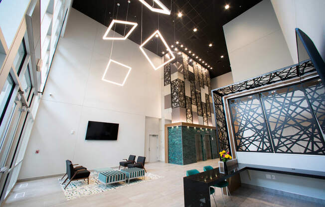 Lobby of Venue Tower Apartments
