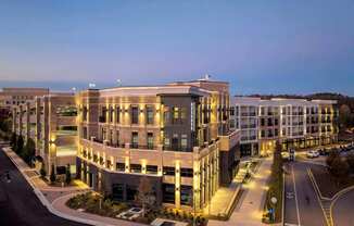 View of Building with Parking Garage
