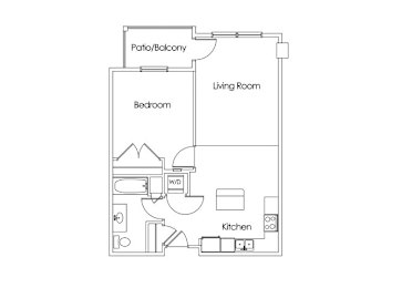 1 bed, 1 bath, 721 sqft, $1,249