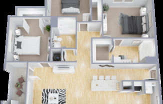 3 beds, 2 baths, 1,212 sqft, $1,800