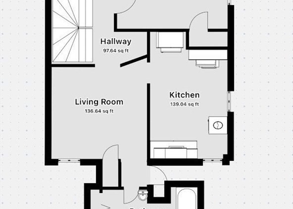 3 beds, 1 bath, 1,203 sqft, $3,200, Unit 2