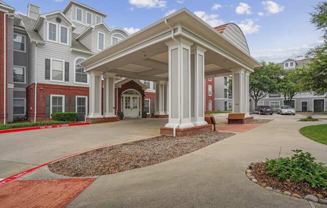 the residences at city center apartments exterior entrance