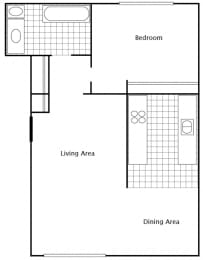 1 bed, 1 bath, 626 sqft, $2,079