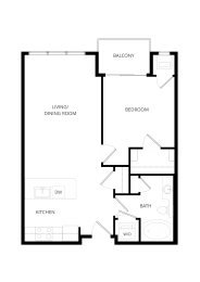 1 bed, 1 bath, 730 sqft, $1,593