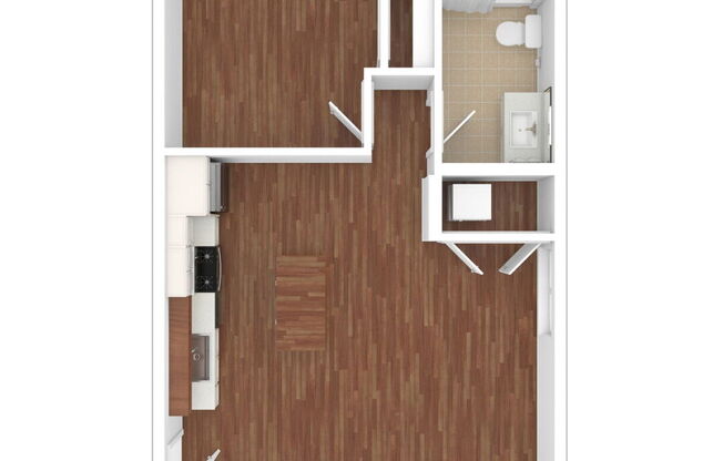 1 bed, 1 bath, 660 sqft, $2,295