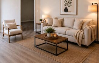 Updated 2x2 condo 1121 square feet, vinyl plank floors & balcony