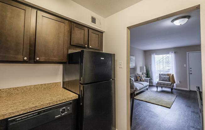 a stainless steel refrigerator in a kitchen