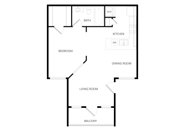 Studio, 1 bath, 470 sqft, $1,310