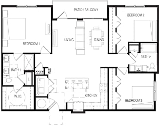 3 beds, 2 baths, 1,445 sqft, $2,295