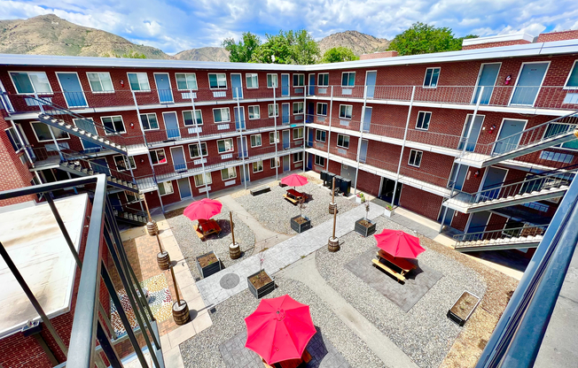 Experience community living with stunning views and outdoor relaxation spaces.