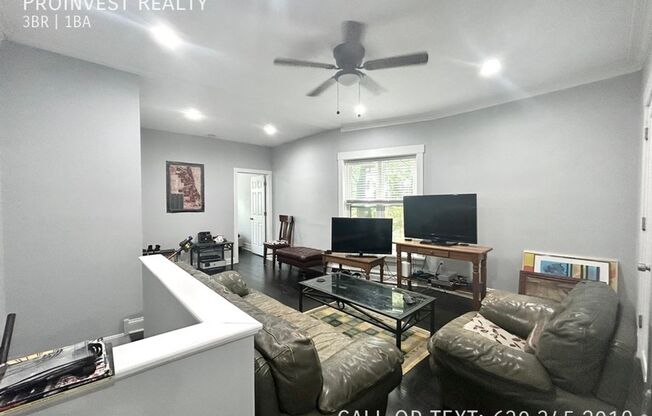 3 beds, 1 bath, 1,300 sqft, $2,550